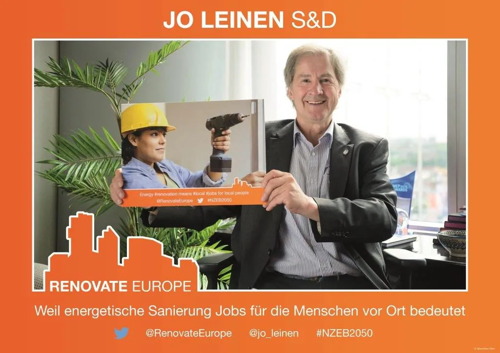 Jo Leinen, S&D: “Weil energetische Sanierung Jobs für die Menschen vor Ort bedeutet” (Because energy renovation means local jobs for local people)