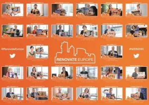 Photoshoot – MEPs uphold their reason for supporting Renovate Europe