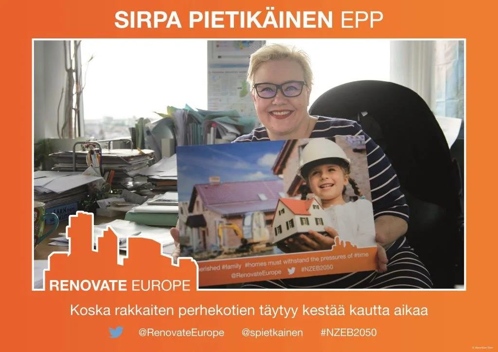 Sirpa Pietikäinen, EPP: “Koska rakkaiten perhekotien täytyy kestää kautta aikaa” (Because cherished family homes must withstand the pressures of time)