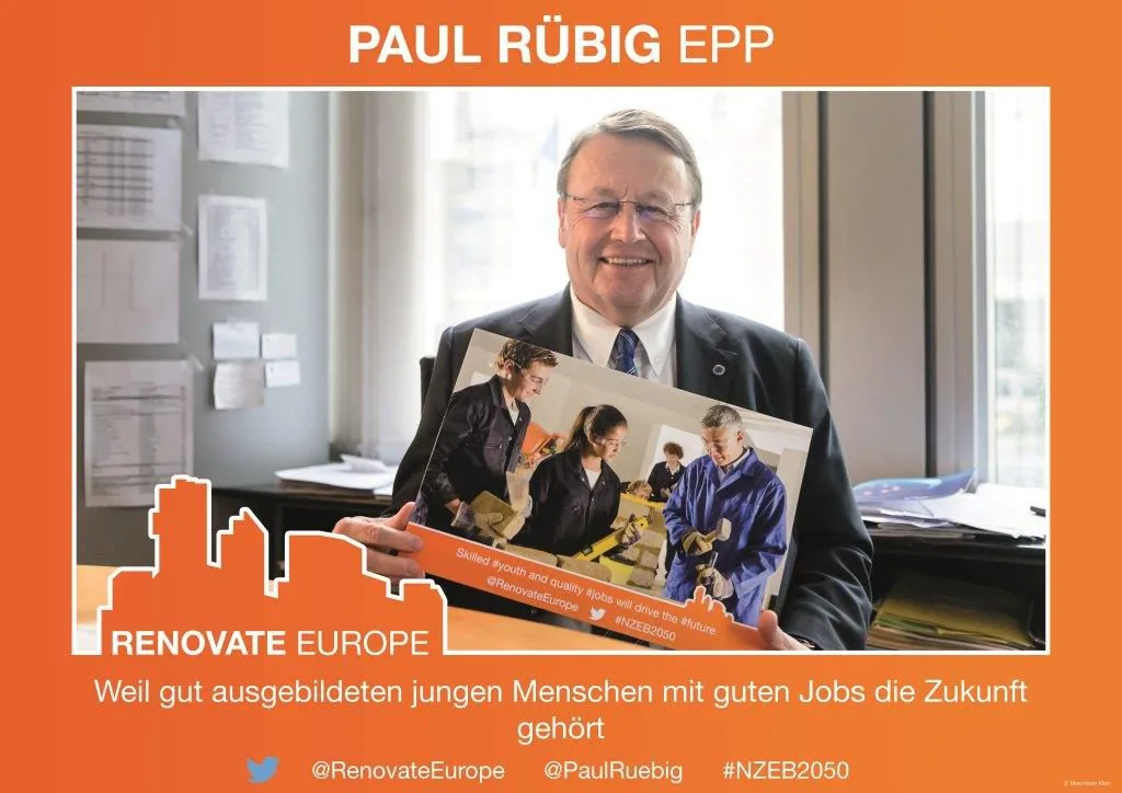 Paul Rübig, EPP: “Weil gut ausgebildeten jungen Menschen mit guten Jobs die Zukunft gehört” (Because skilled youth and quality jobs will drive the future)