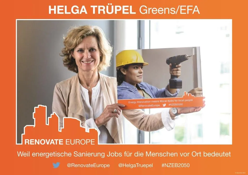 Helga Trüpel, Greens/EFA: “Weil energetische Sanierung Jobs für die Menschen vor Ort bedeutet” (Because energy renovation means local jobs for local people)