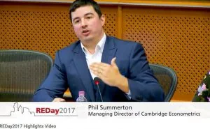 Cambridge Econometrics Report presented at REDay2017