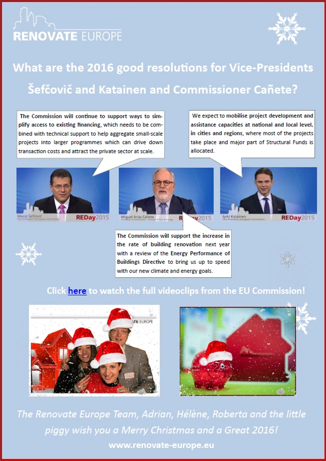 Holiday Greetings from the Renovate Europe Team!