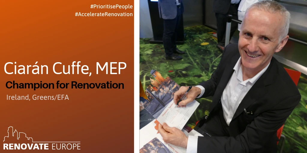 Ciarán Cuffe, MEP, Champion for Renovation