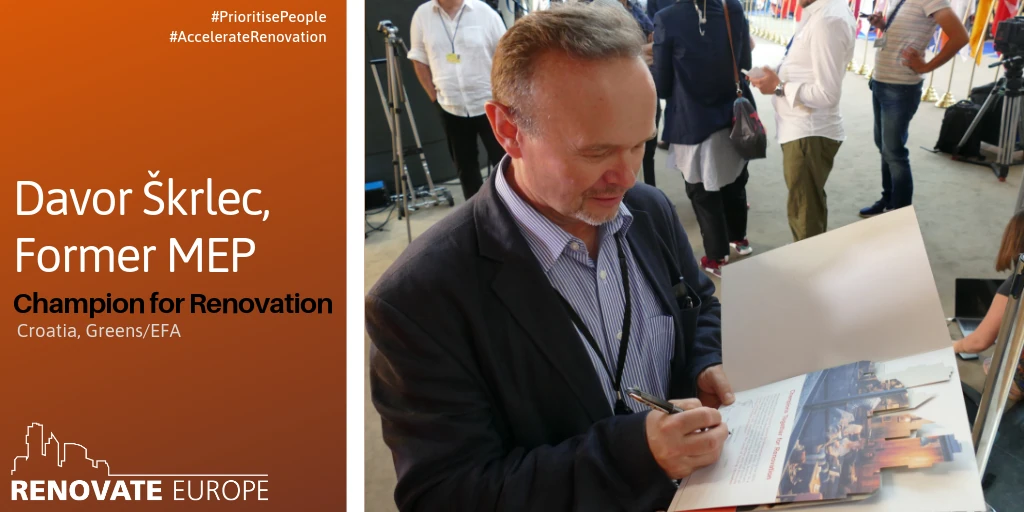 Davor Škrlec, MEP, Champion for Renovation