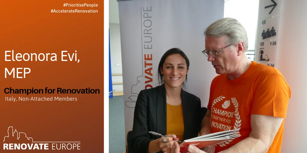 Eleonora Evi, MEP, Champion for Renovation