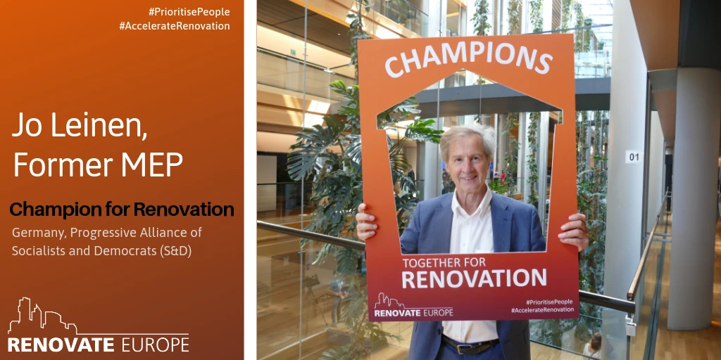 Jo Leinen, MEP, Champion for Renovation
