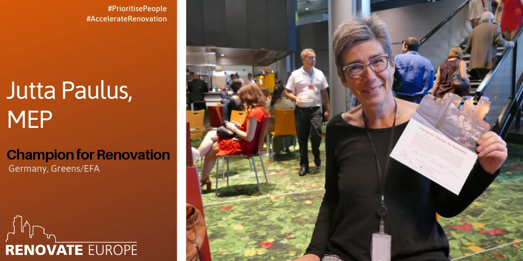 Jutta Paulus, MEP, Champion for Renovation