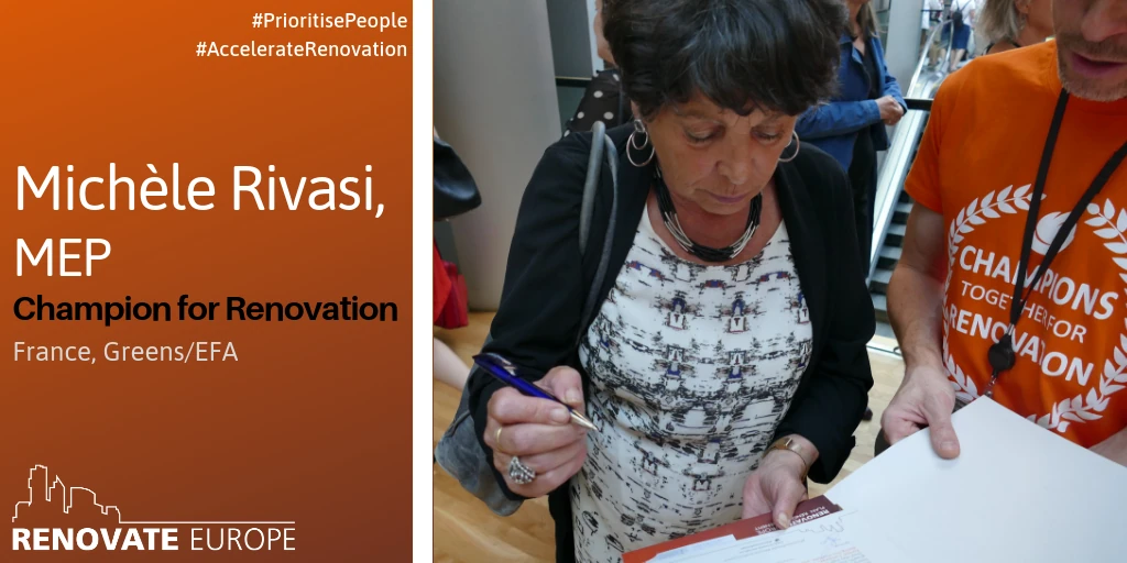 Michèle Rivasi, MEP, Champion for Renovation