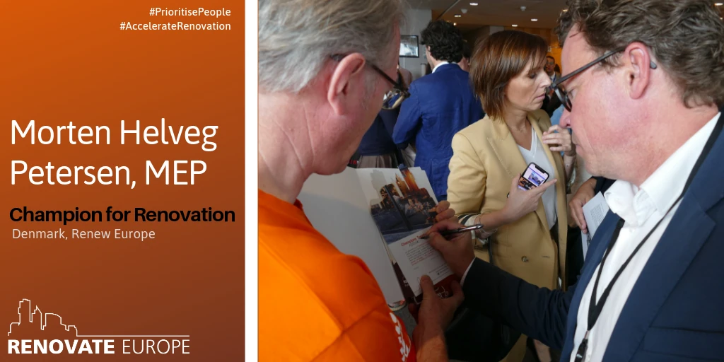 Morten Helveg Petersen, MEP, Champion for Renovation