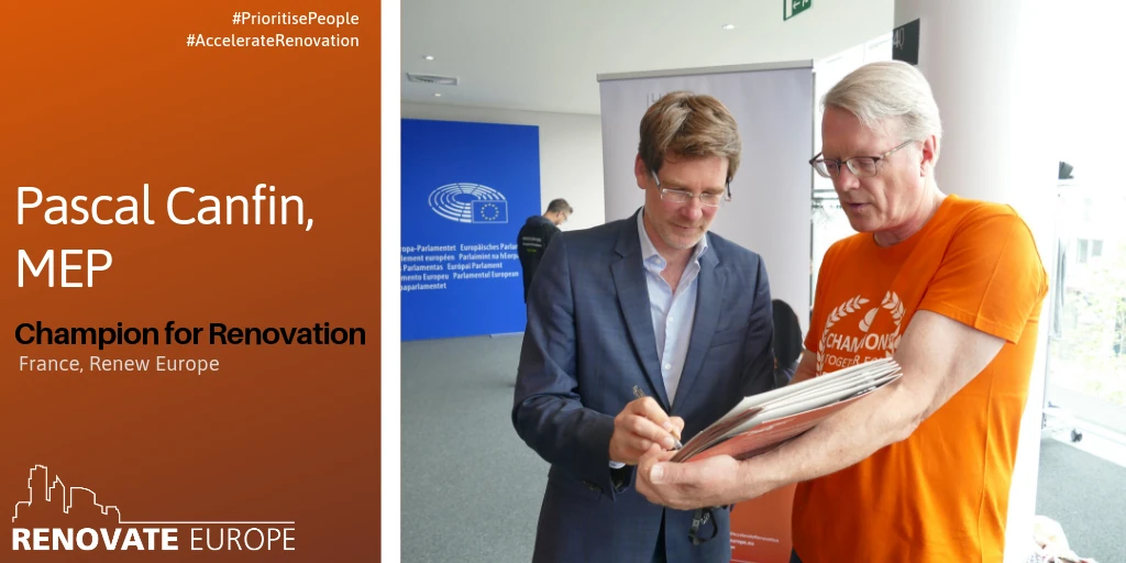 Pascal Canfin, MEP, Champion for Renovation