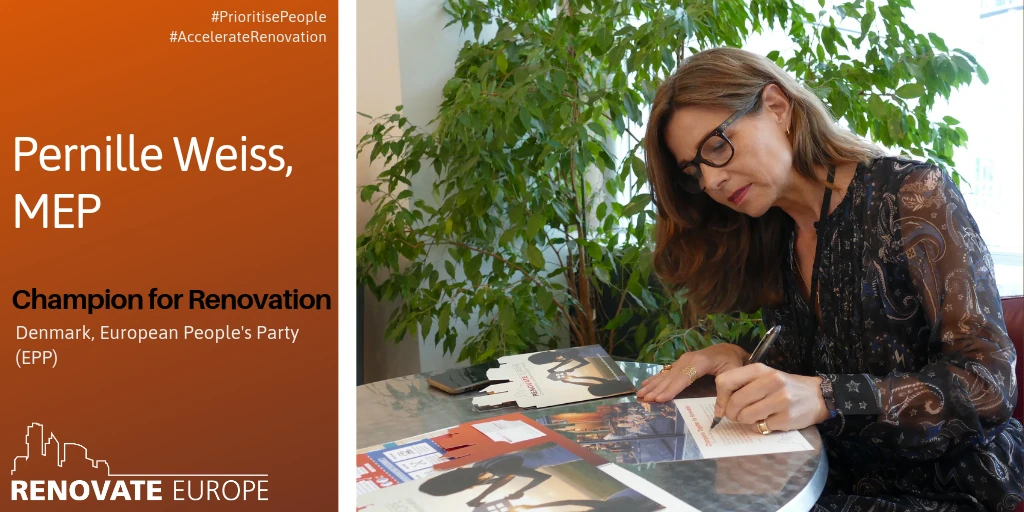 Pernille Weiss, MEP, Champion for Renovation