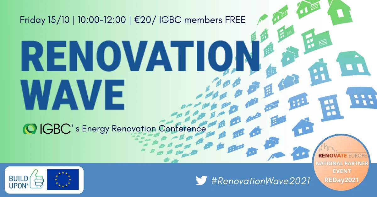 Renovation Wave 2021, IGBC conference for Renovate Europe Day 2021