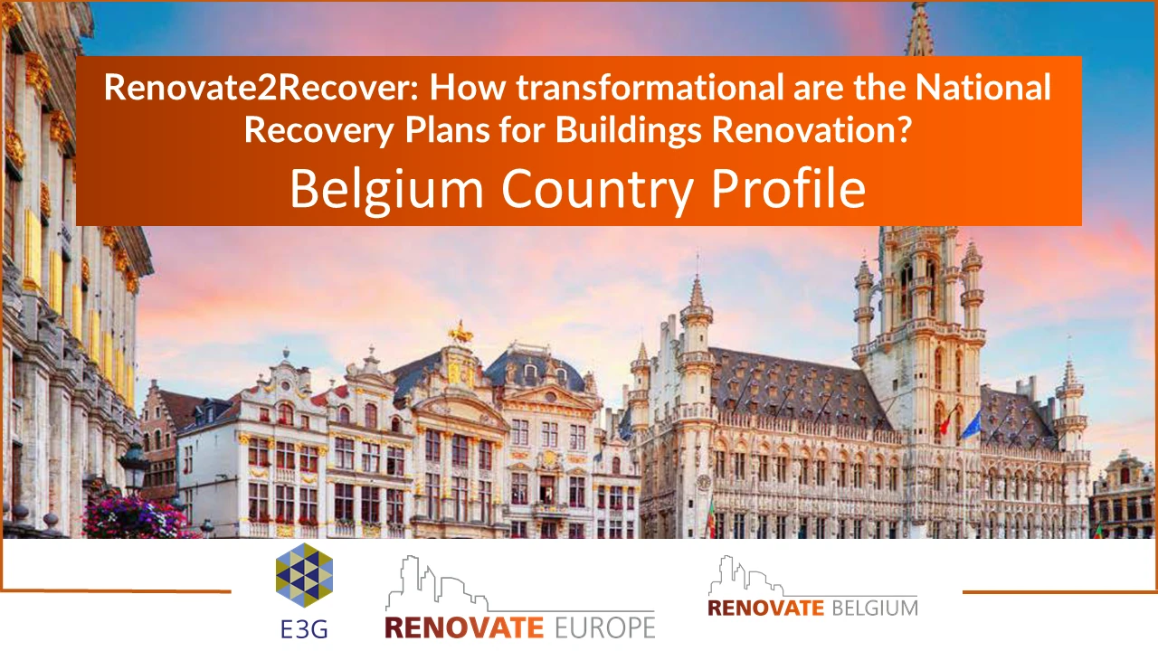 Renovate2Recover, Belgium country profile, slide 1 of 6