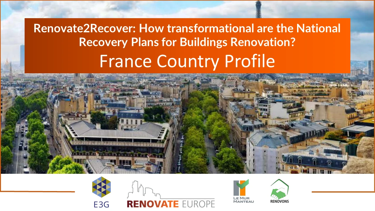 Renovate2Recover, France country profile, slide 1 of 6