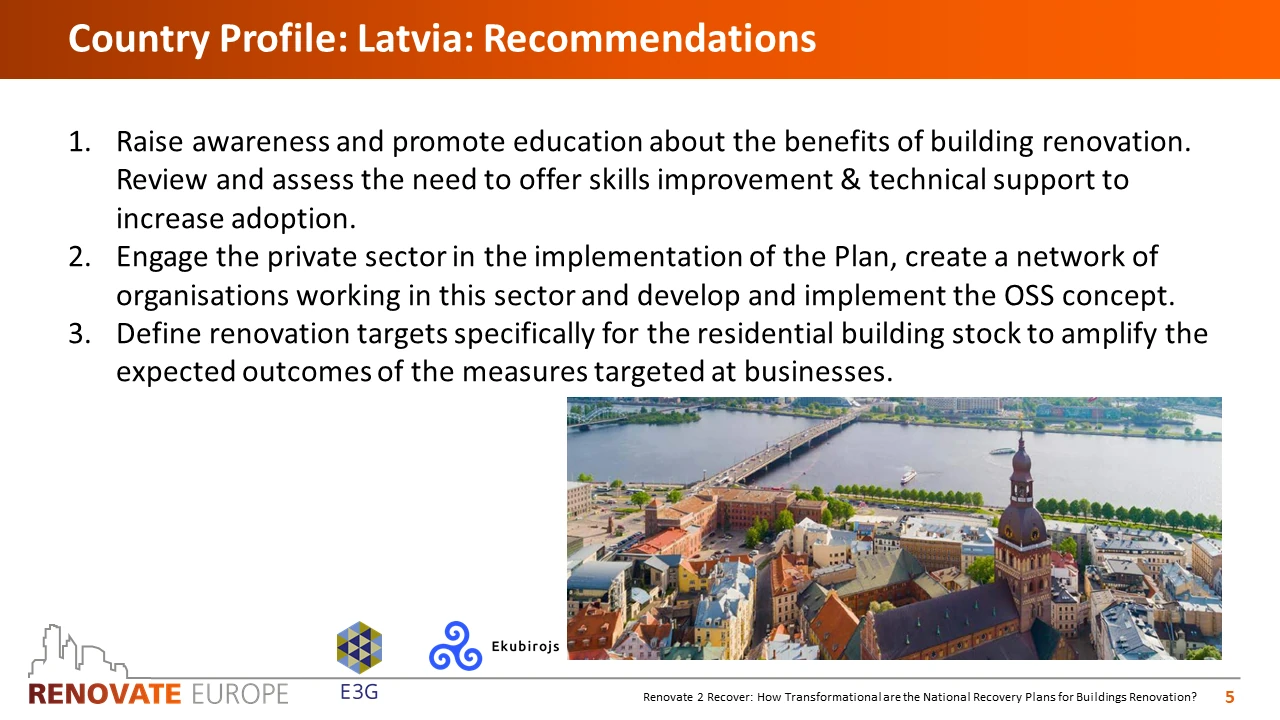 Renovate2Recover, Latvia country profile, slide 5 of 6