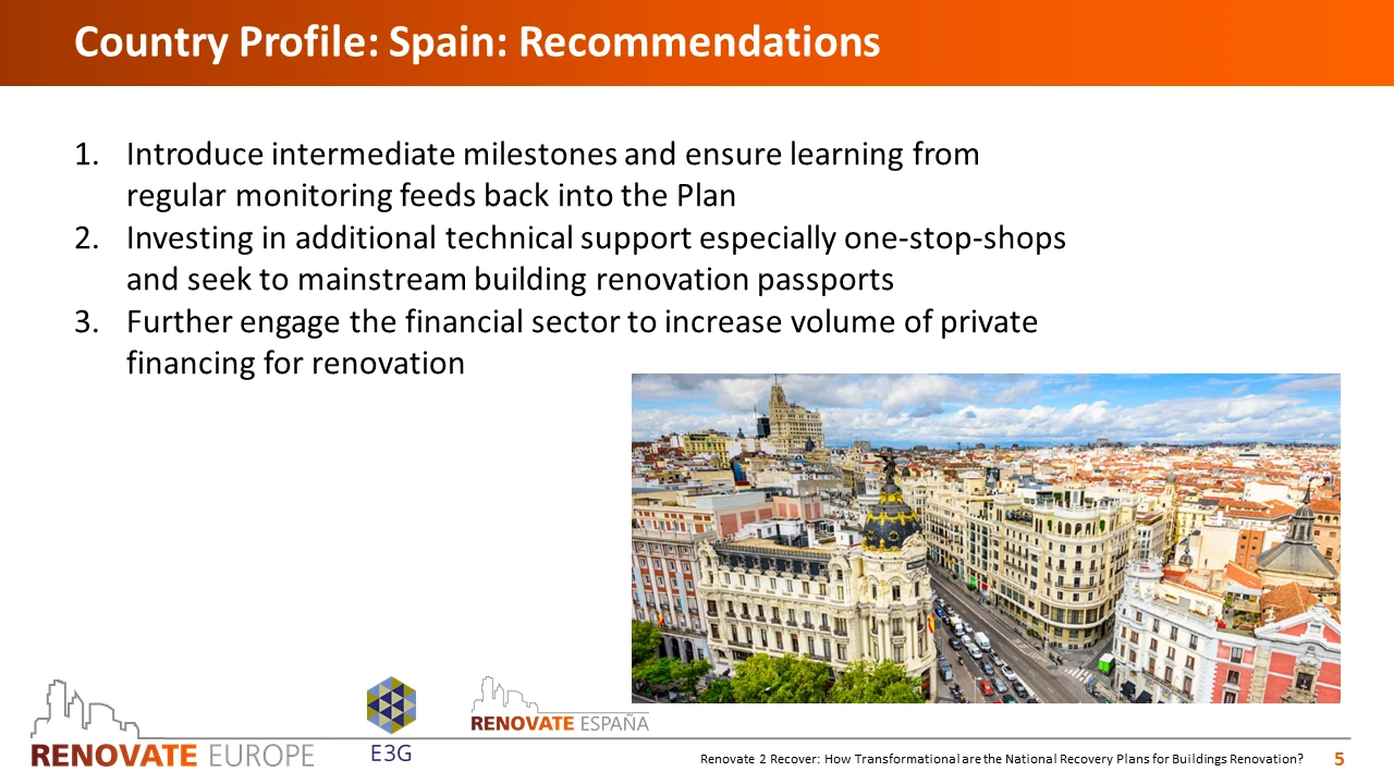 Renovate2Recover, Spain country profile, slide 5 of 6
