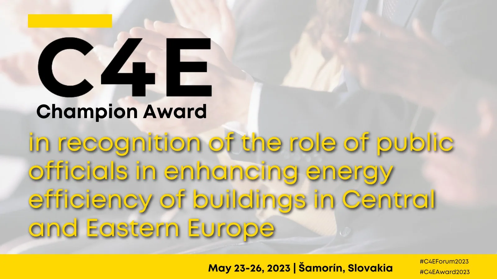 Nominate your candidate for the C4E Champion Award
