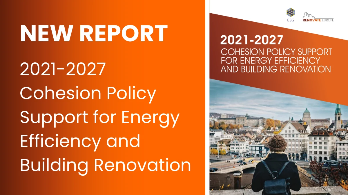 2021-2027 Cohesion Policy Support for Energy Efficiency and Building Renovation