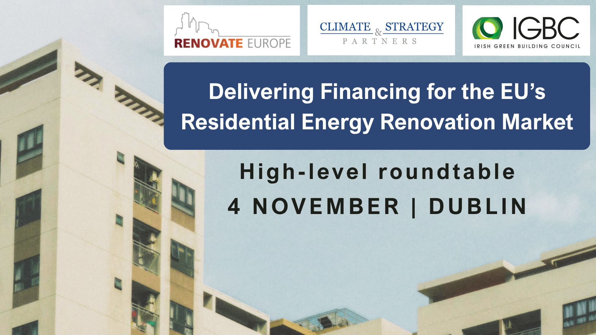 Delivering Financing for the EU’s Residential Energy Renovation Market