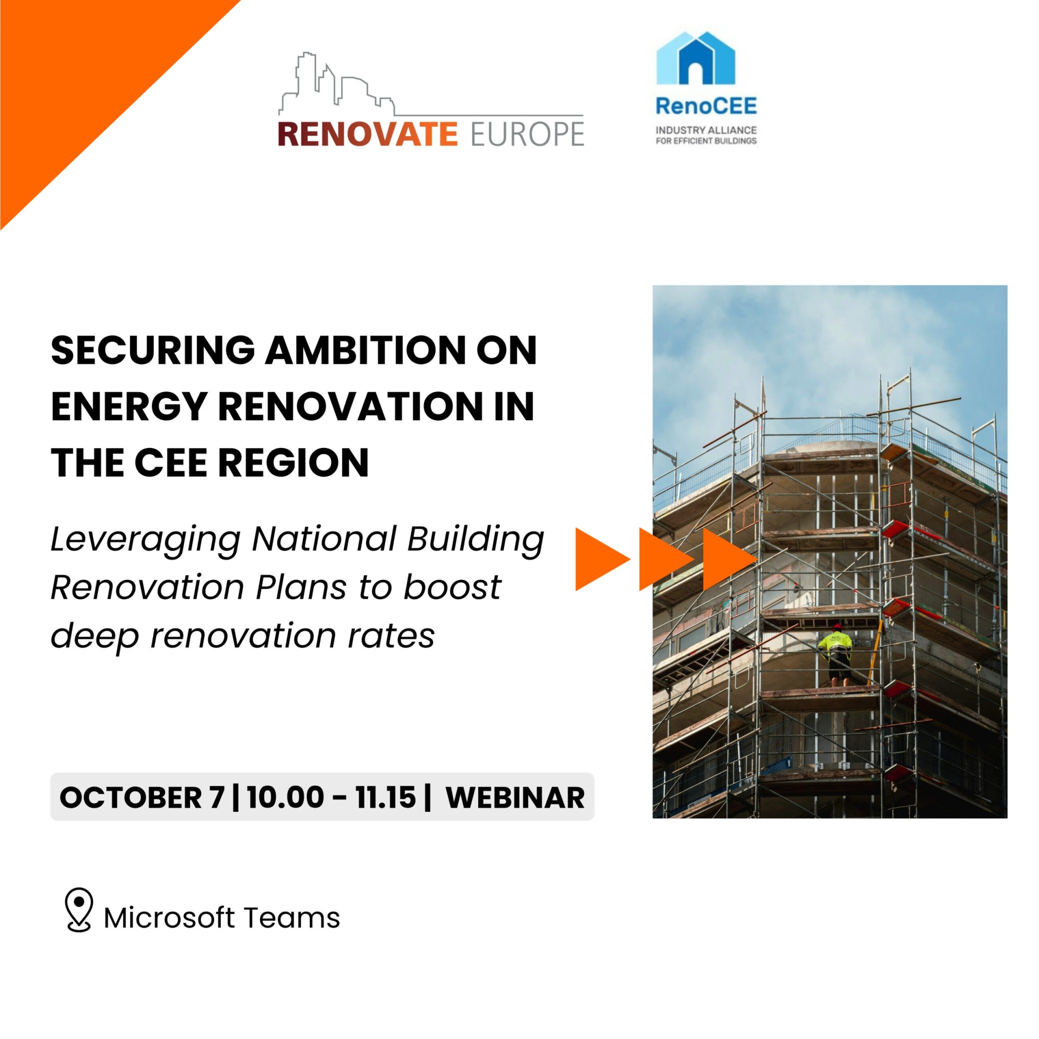 Securing Ambition on Energy Renovation in the CEE Region Webinar